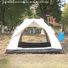 Cort camping Automat pop up 200x200x150 cm 3-4 Persoane maro