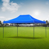 Cort pavilion 3x4.5m albastru – pliabil, cadru metalic, ideal pentru curte, gradina, evenimente outdoor