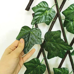 Gard viu artificial extensibil 1m x 2m verde (balcon, terasa)