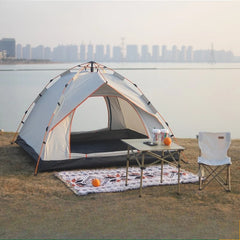 Cort camping Automat pop up 200x200x150 cm 3-4 Persoane maro