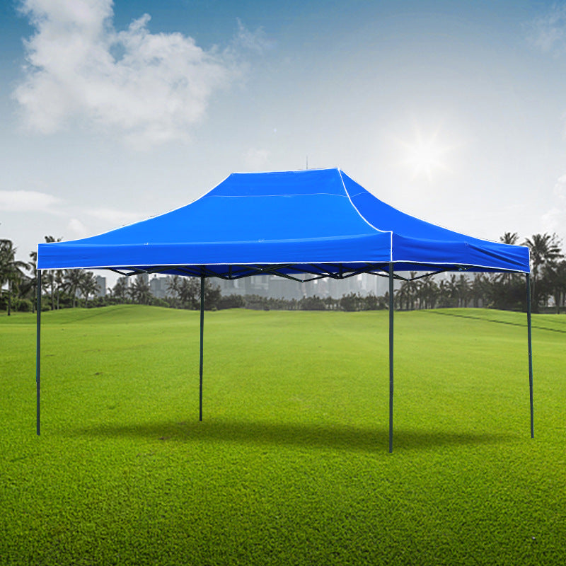 Cort pavilion 3x4.5m albastru – pliabil, cadru metalic, ideal pentru curte, gradina, evenimente outdoor