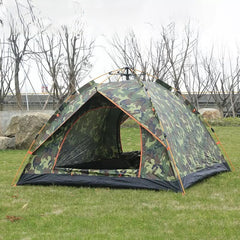 Cort camping pentru 3-4 persoane automat, cu deschidere rapidă , spatios, rezistent la vant, apa, dimensiuni 200 x 200m, camuflaj