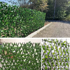 Gard viu artificial extensibil 1m x 2m verde (balcon, terasa)